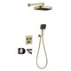 Душевая система скрытого монтажа c термостатом Gristo Gold Matte Termo GGMT-5054 матовое золото 1936