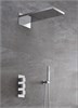Душевая система скрытого монтажа c термостатом Gristo Crhome Matte Termo GCMT-5052-1 хром матовый 1951